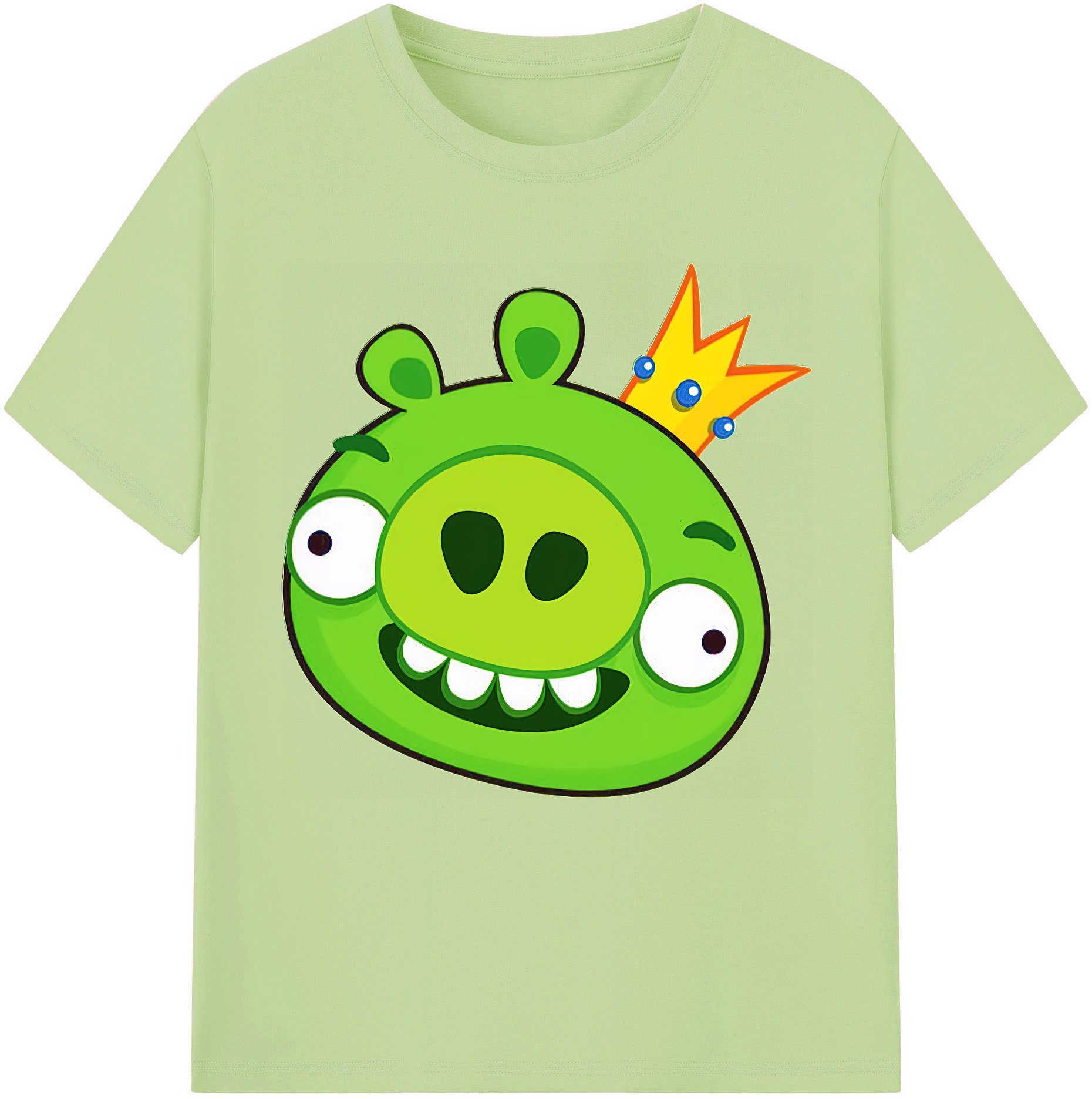 （画像用） Angry Birds アングリーバード 綿100％半袖Tシャツ（フロントプリント）
